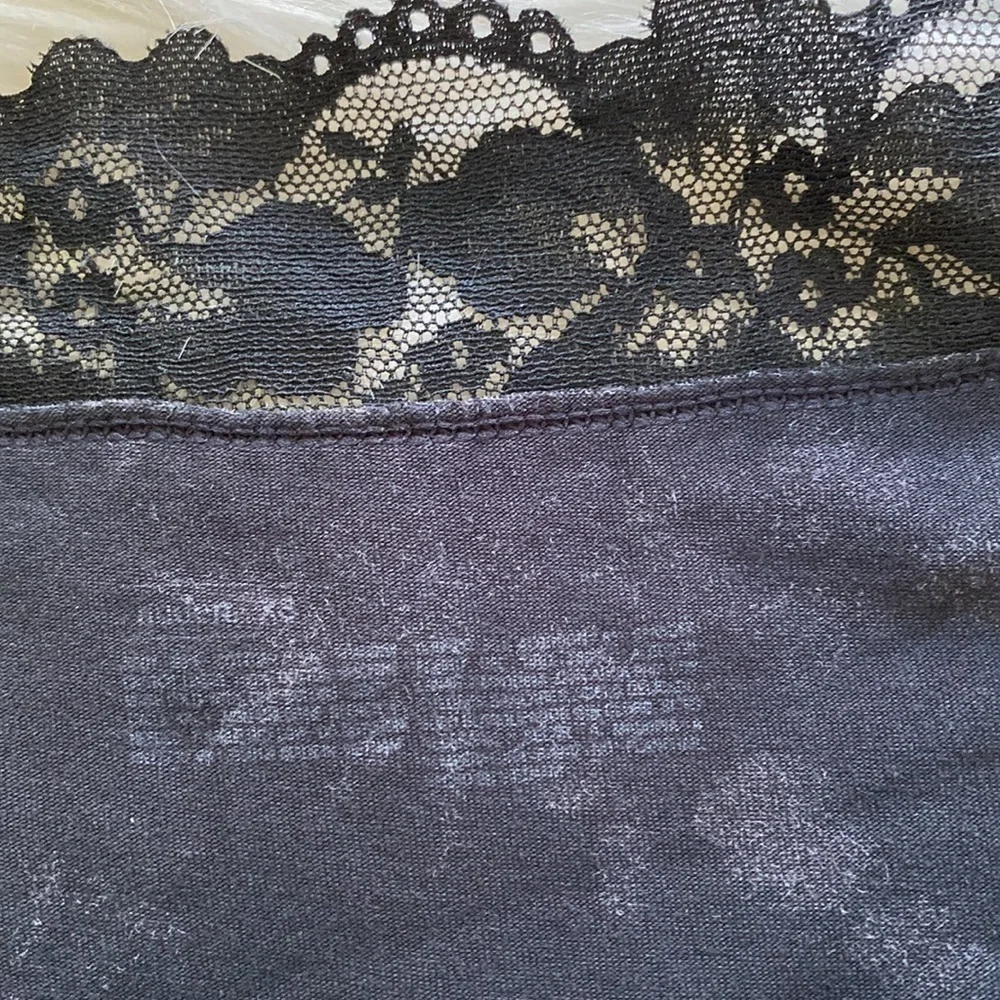 Auden black & white floral cheeky panty
